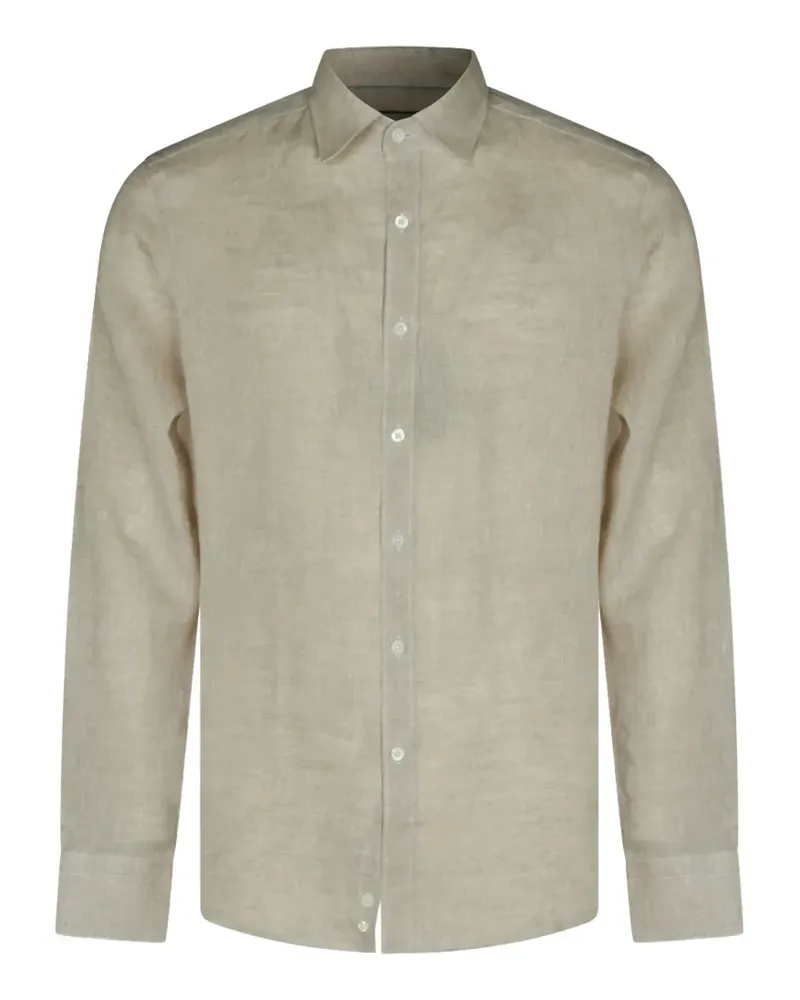 Canali linen shirt - Nude Nude