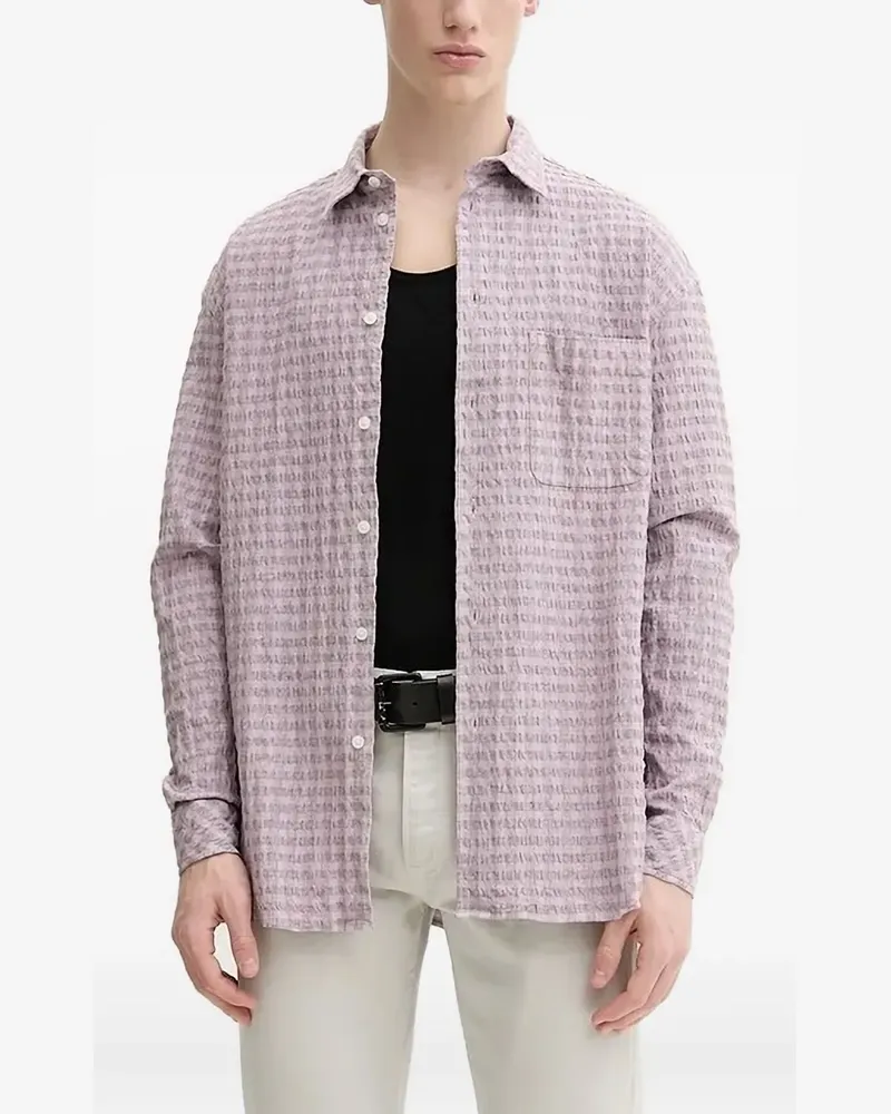 Samsøe & Samsøe Hemd mit Vichy-Karo - Violett Violett