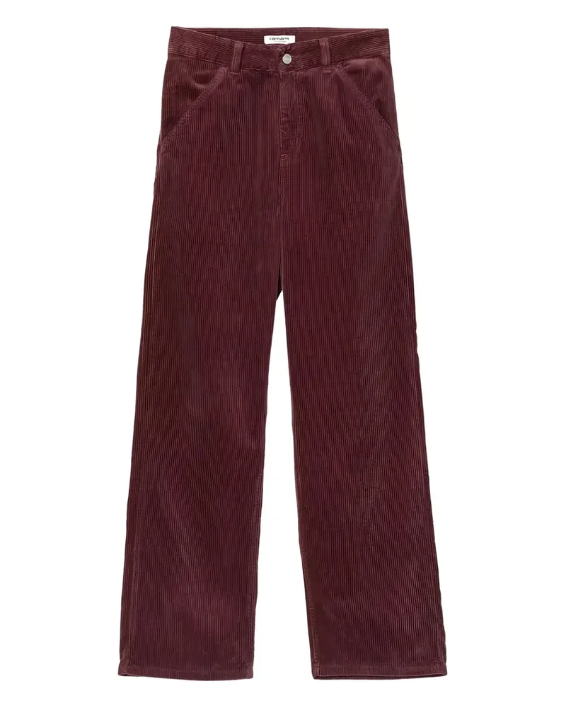 Carhartt WIP Cordhose mit Logo-Patch - Rot Rot