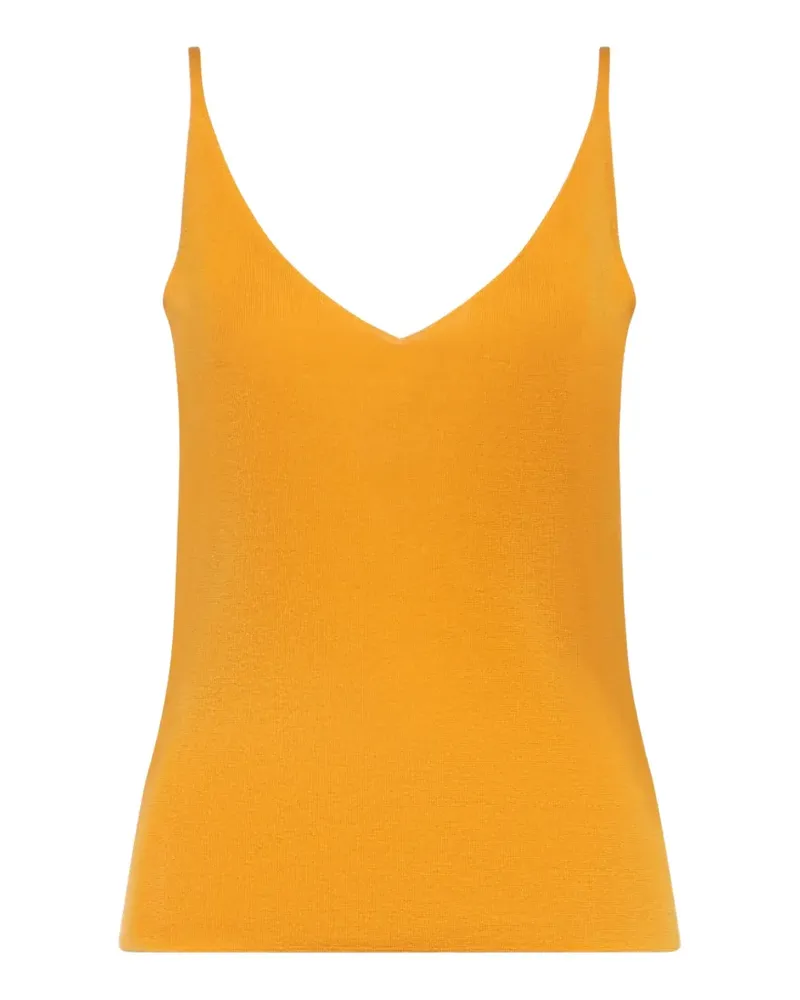 Loro Piana V-neck knitted top - Orange Orange