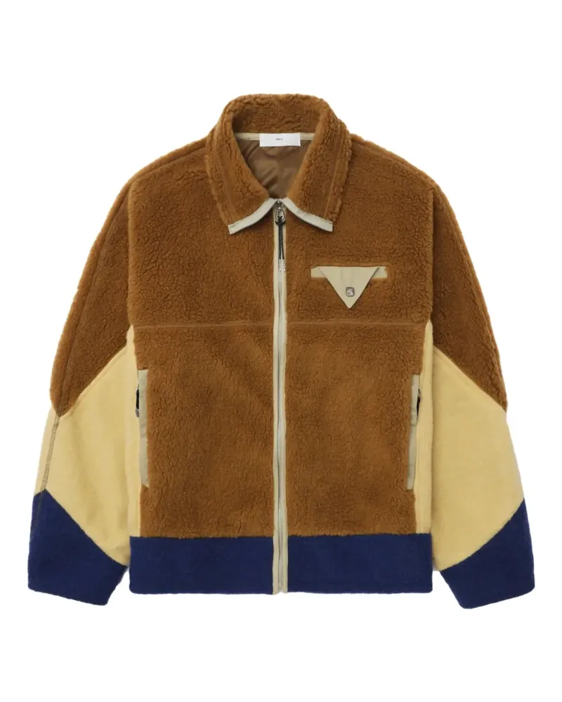 Toga Jacke mit Fleece-Einsätzen - Braun Braun
