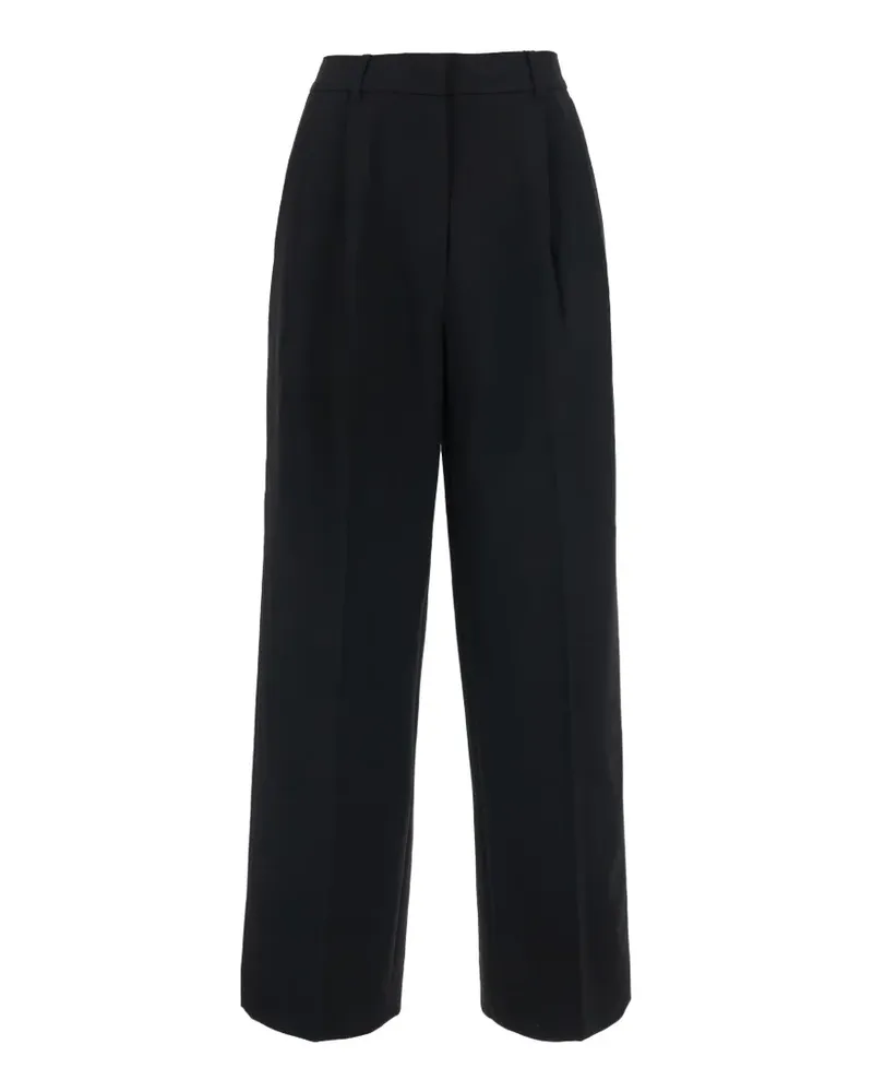 Dunst Wide-Leg-Hose mit Bundfalten - Schwarz Schwarz