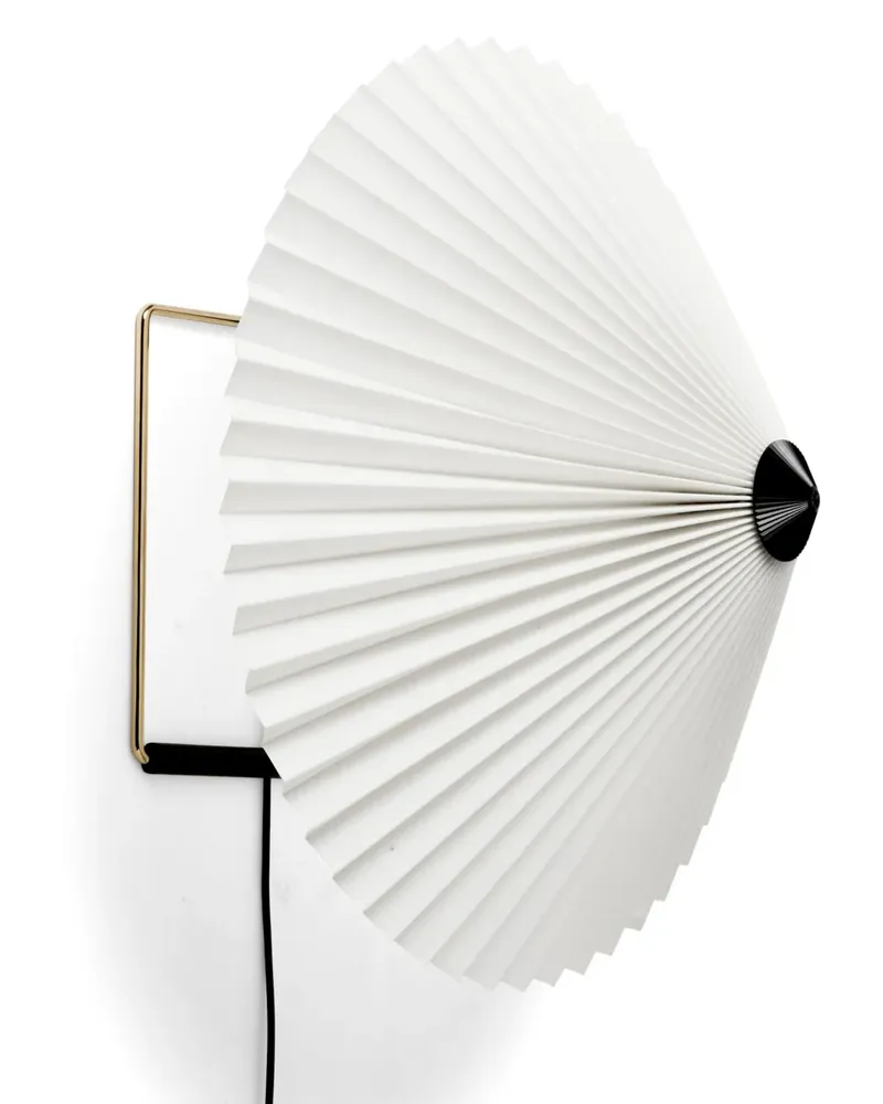 Hay Matin Wandleuchte mit Falten (30cm) - WHITE White