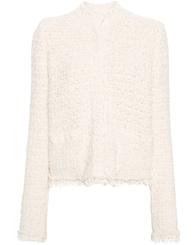 Moncler Bouclé-Jacke - Nude Nude