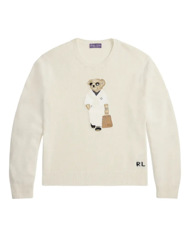 Ralph Lauren Pullover mit Bärendetail - Nude Nude