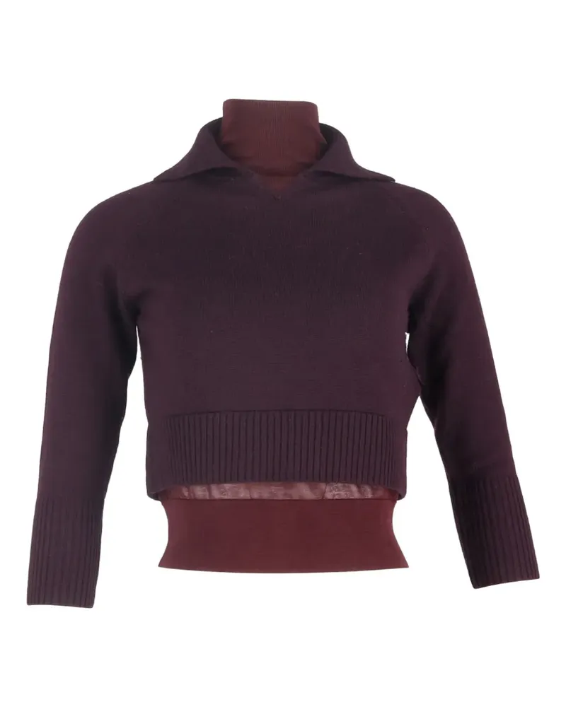 Victoria Beckham double-layered merino wool sweater - Violett Violett
