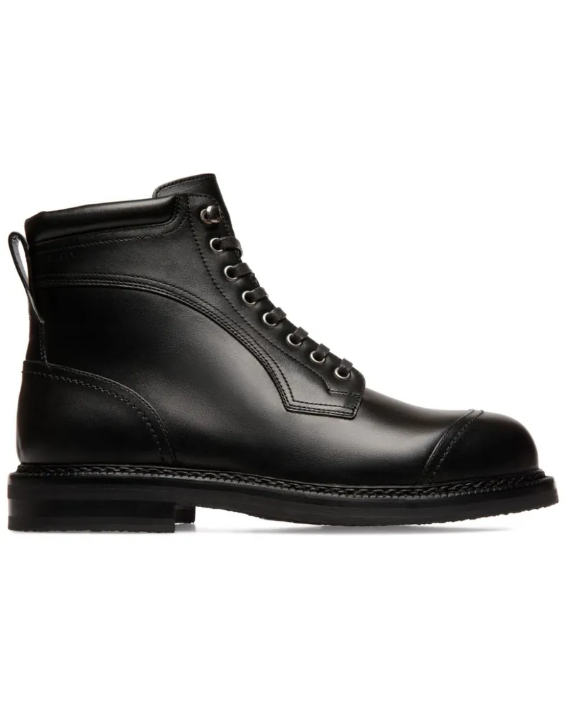 Bally Schnürstiefel aus Leder - Schwarz Schwarz