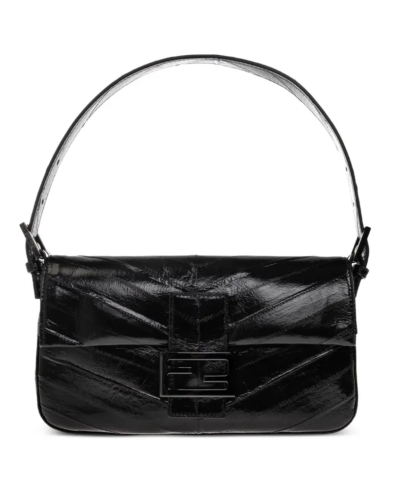 Fendi Baguette-Schultertasche - Schwarz Schwarz