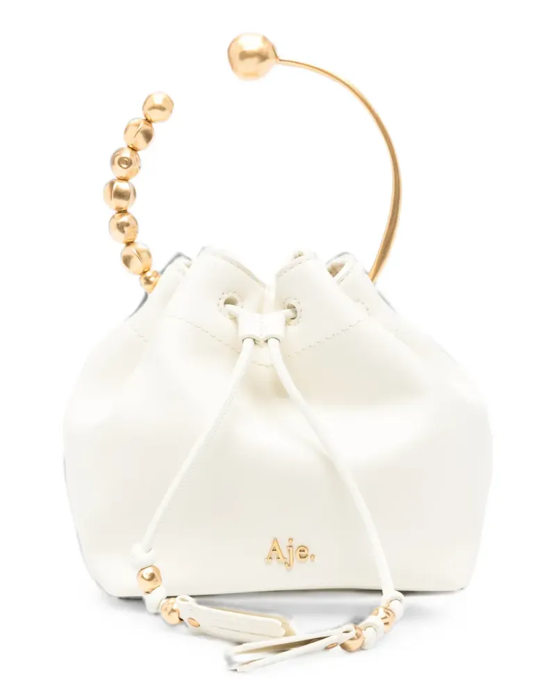 Aje. mini Ceremonia ring-handle bucket bag - Weiß Weiß