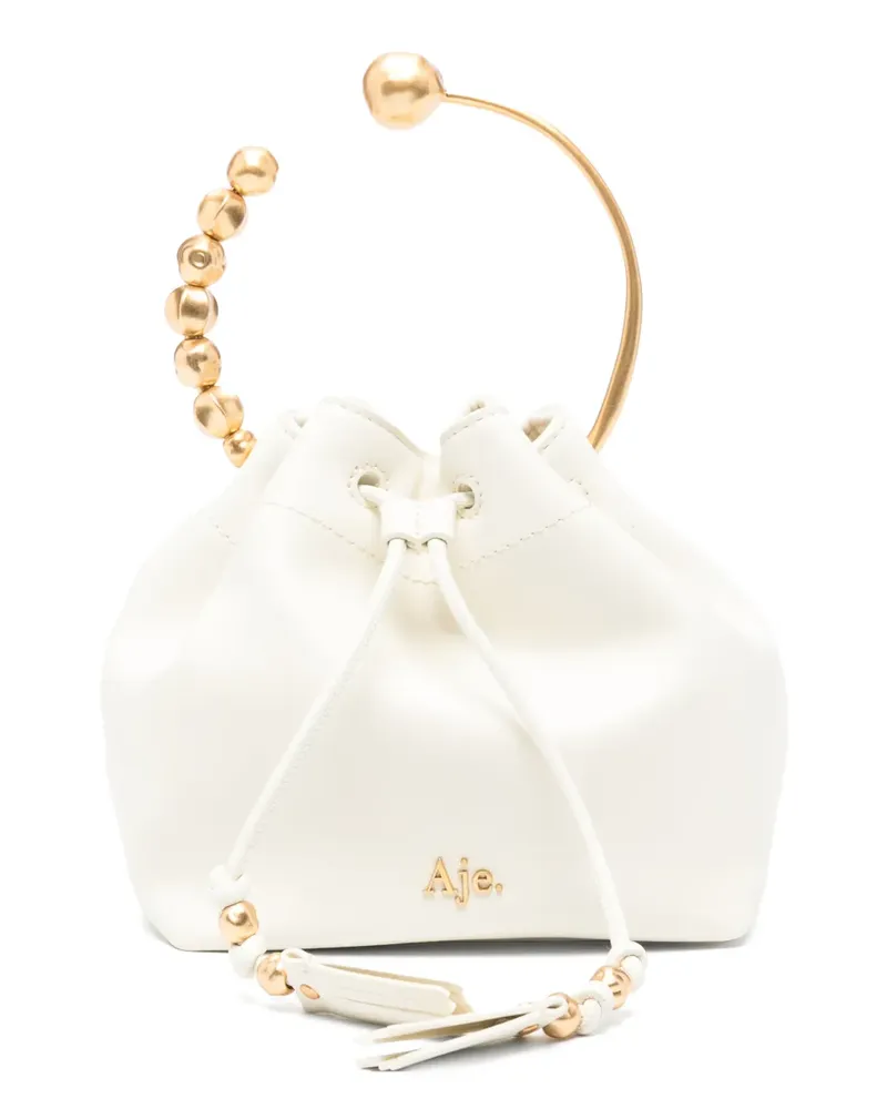 Aje. mini Ceremonia ring-handle bucket bag - Weiß Weiß