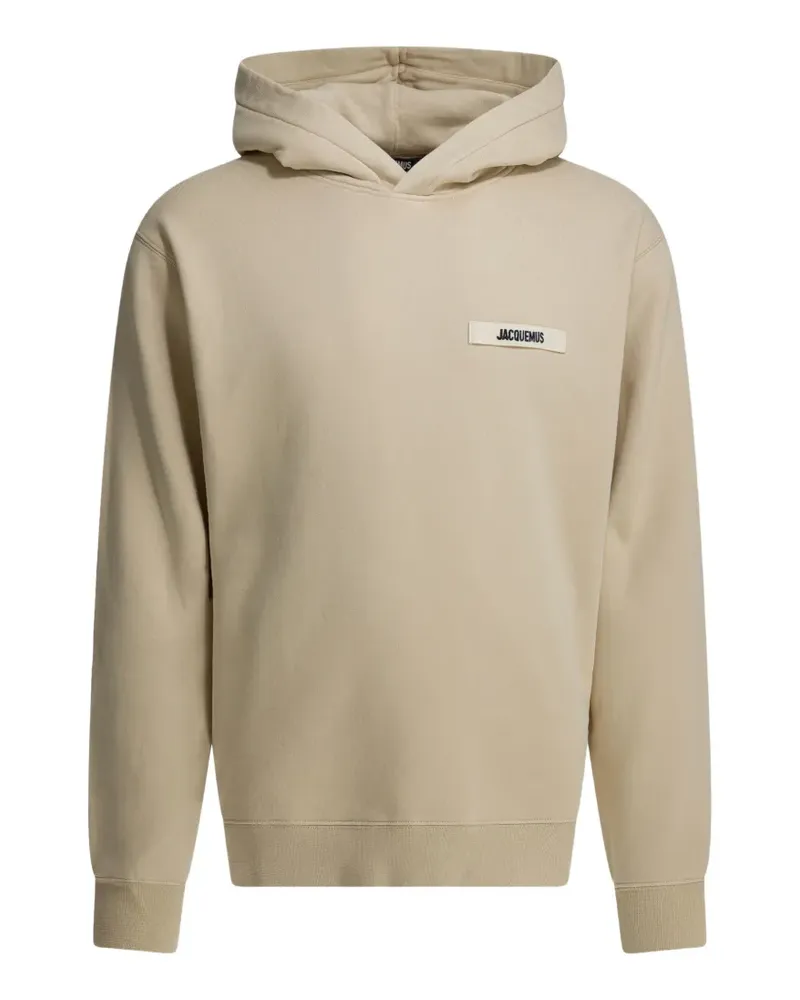 Jacquemus The Gros Grain Hoodie mit Logo - Nude Nude