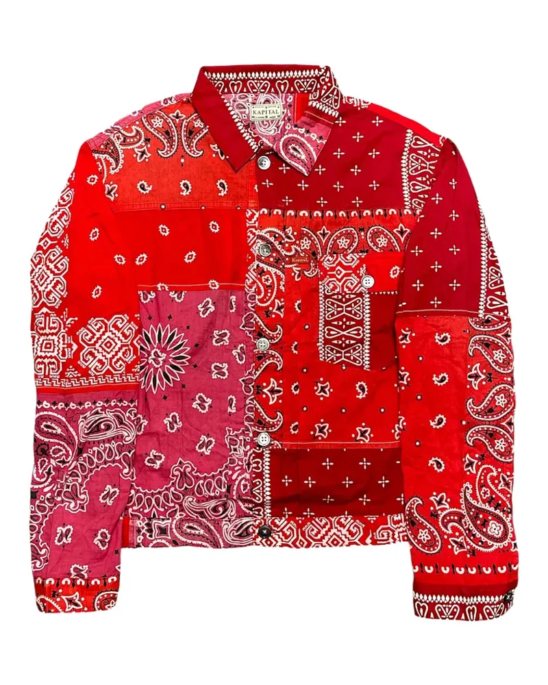 KAPITAL bandana-patchwork shirt - Rot Rot