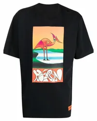 Heron Preston T-Shirt mit abstraktem Print Schwarz