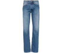 Ausgeblichene Tapered-Jeans