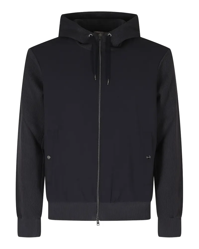 Herno Gerippter Cardigan - Blau Blau