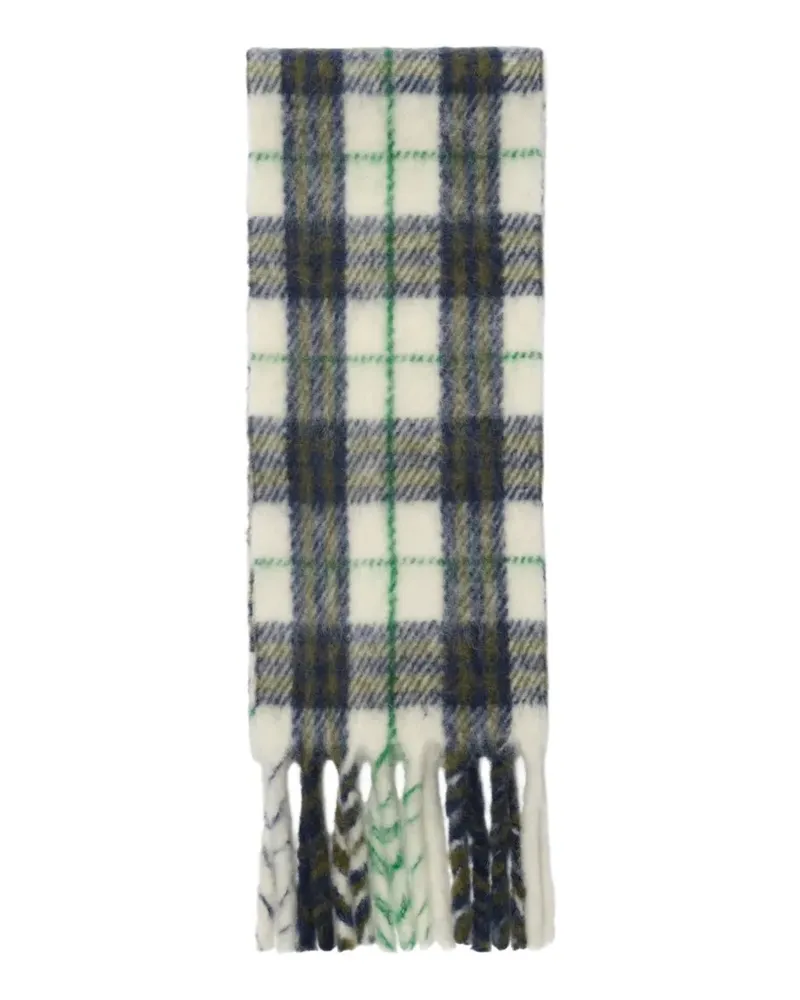 Burberry Schmaler Schal mit Karomuster - Weiß Weiß