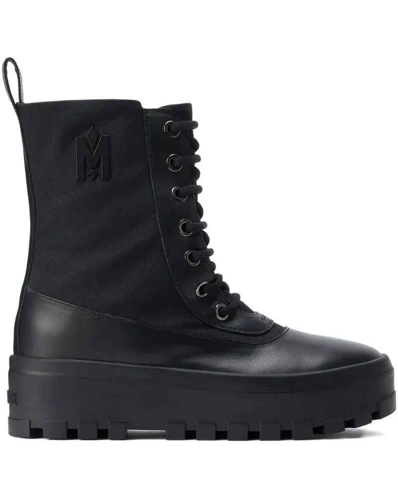 Mackage Hero Stiefel mit Logo-Verzierung - Schwarz Schwarz