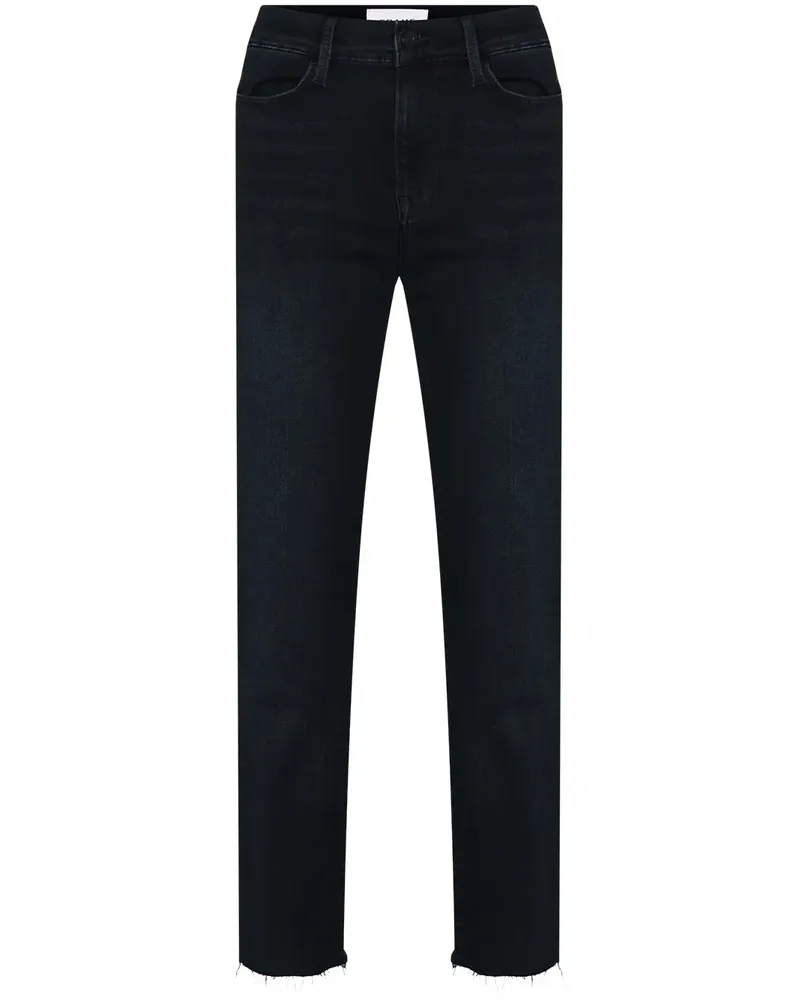 Frame Denim Taillenjeans mit geradem Bein - Blau Blau