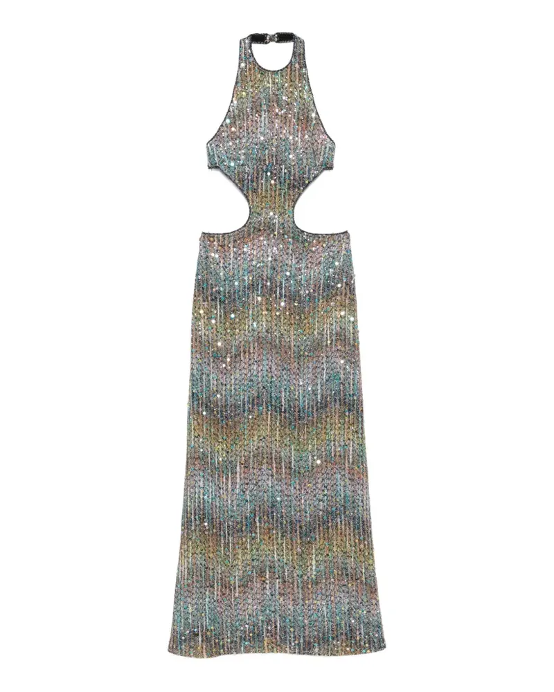 Missoni Maxikleid mit Pailletten - Grau Grau