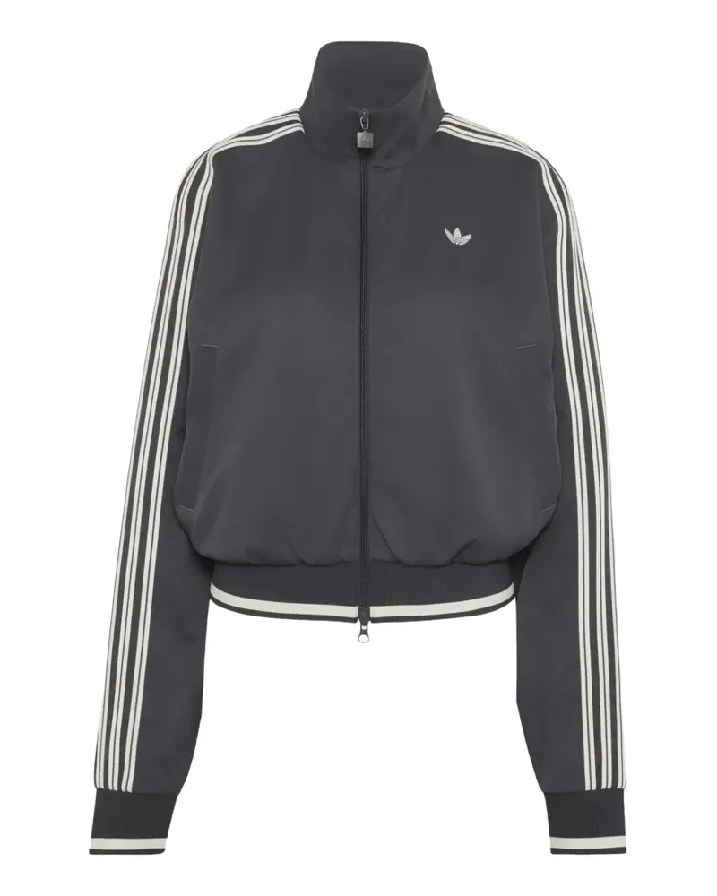 adidas Firebird track top loose fit tracksuit with zip closure for relaxed, versatile style - Schwarz Schwarz