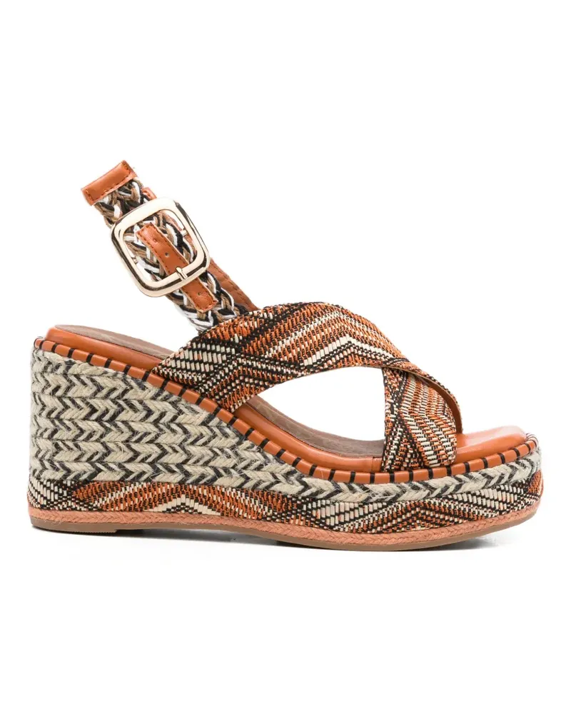 CAFèNOIR  crossover espadrilles - Orange Orange