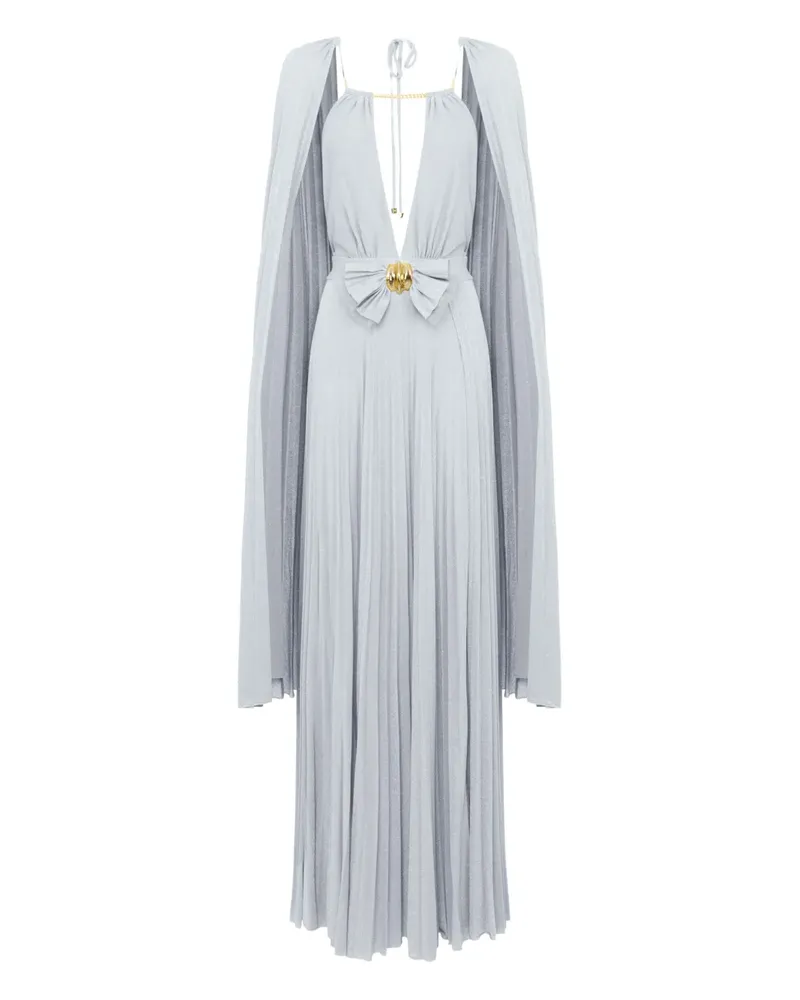 Elisabetta Franchi Abendkleid im Cape-Design - Blau Blau