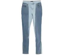 Zweifarbige Skinny-Jeans - Blau