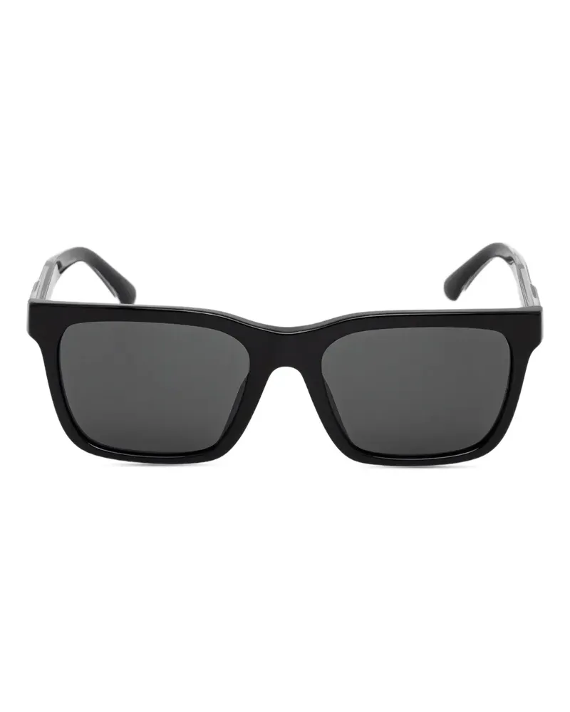 Emporio Armani Sonnenbrille mit eckigem Gestell - Schwarz Schwarz