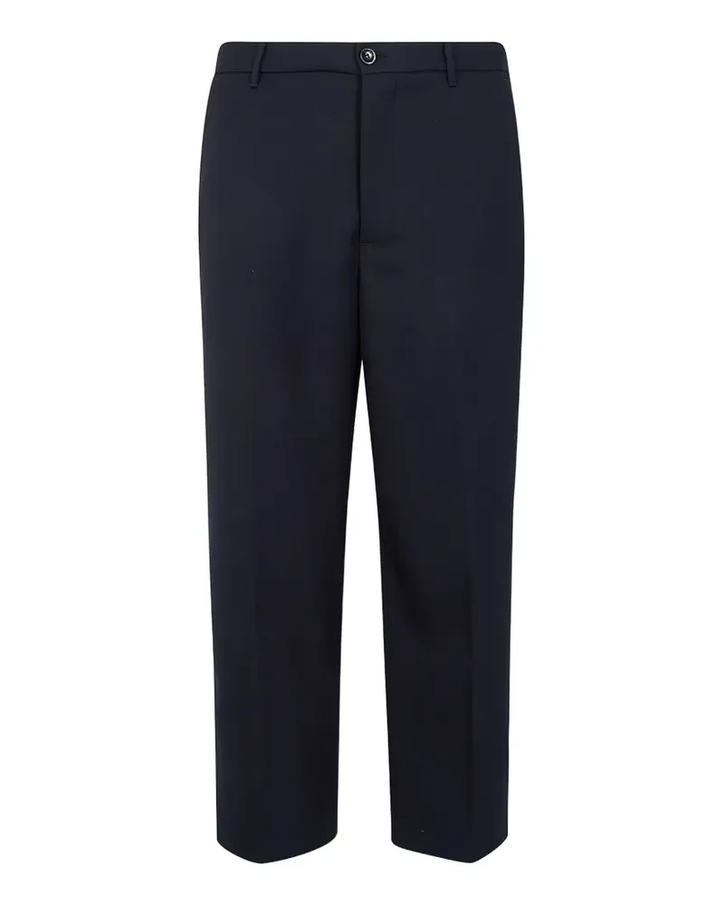 nine:inthe:morning wool tailored trousers - Blau Blau