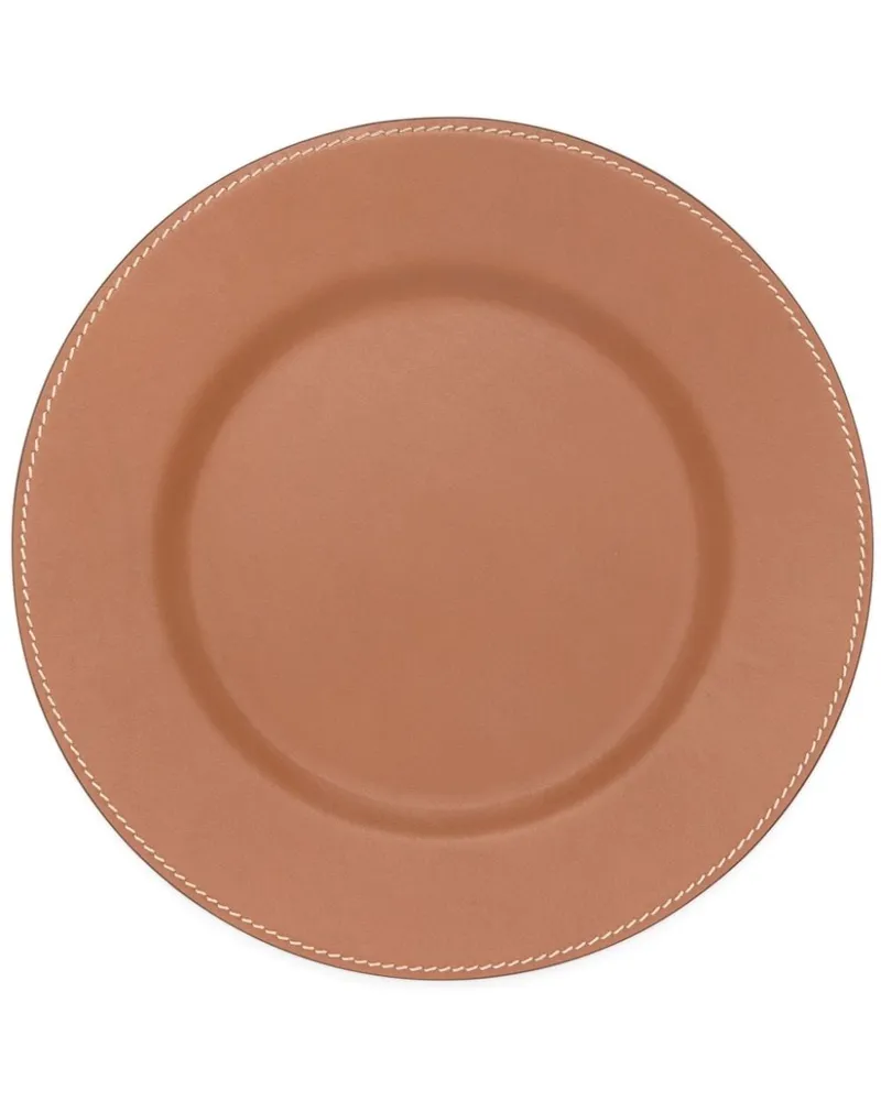 Ralph Lauren Home Wyatt Teller aus Leder - Braun Braun