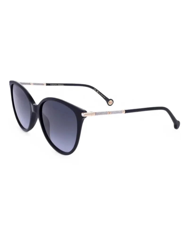 Carolina Herrera New York Cat-Eye-Sonnenbrille mit Glitter - Schwarz Schwarz