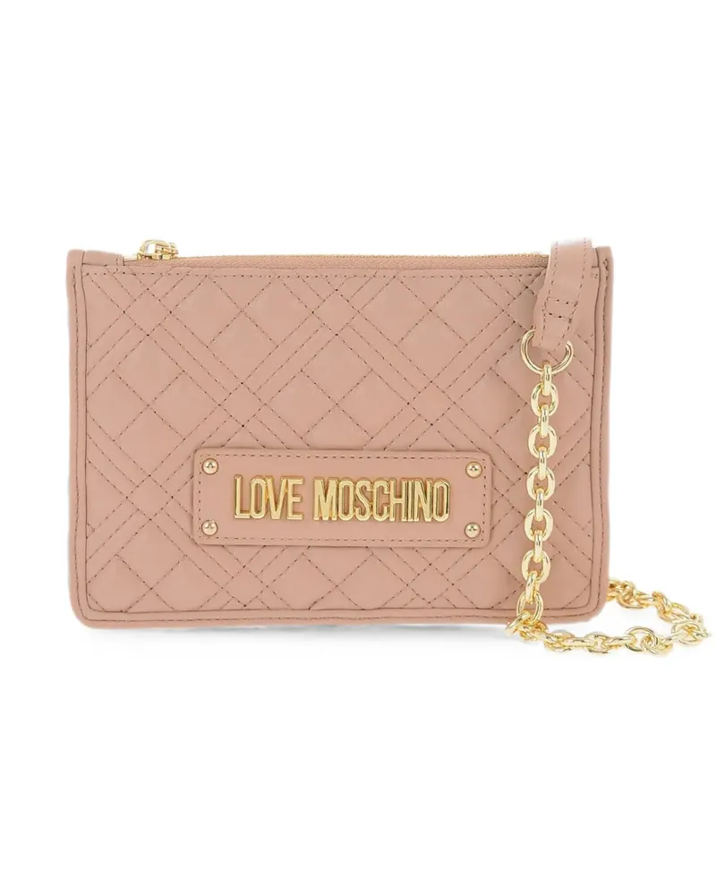 Moschino quilted cross body bag - Nude Nude