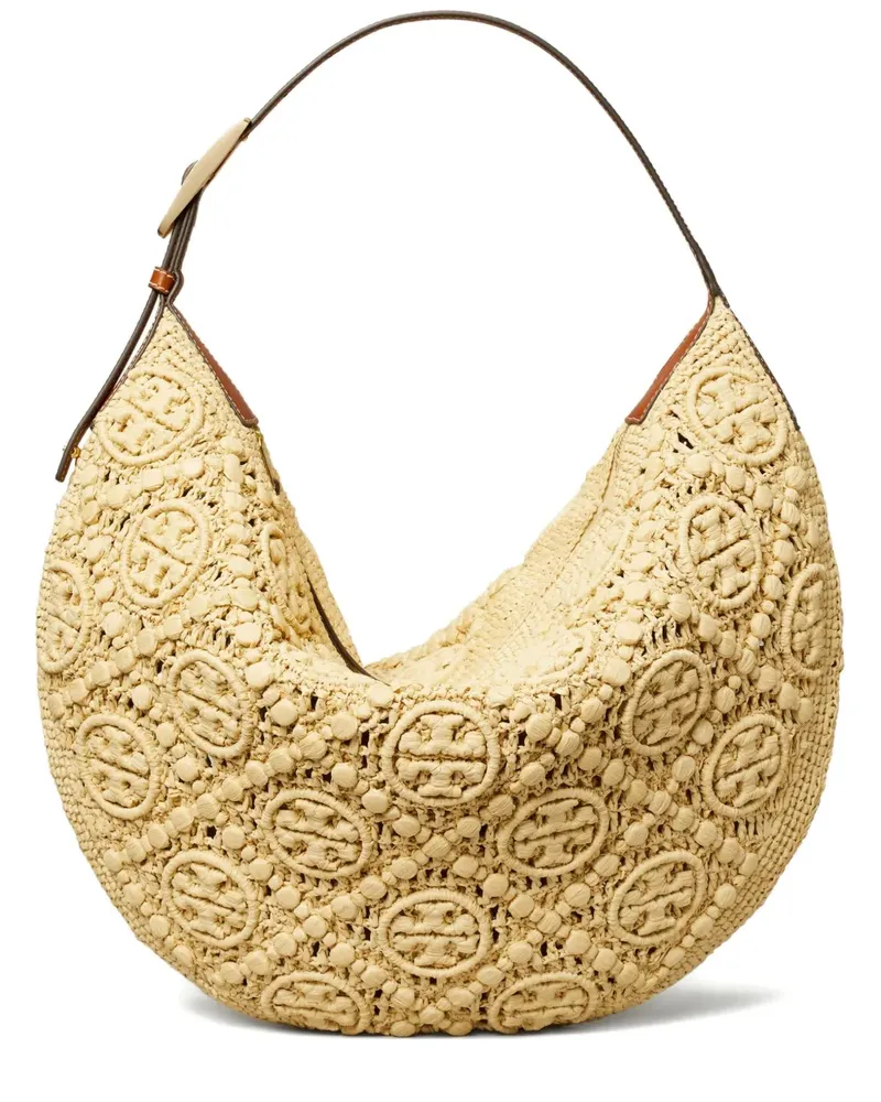 Tory Burch Schultertasche mit T-Monogramm - Nude Nude