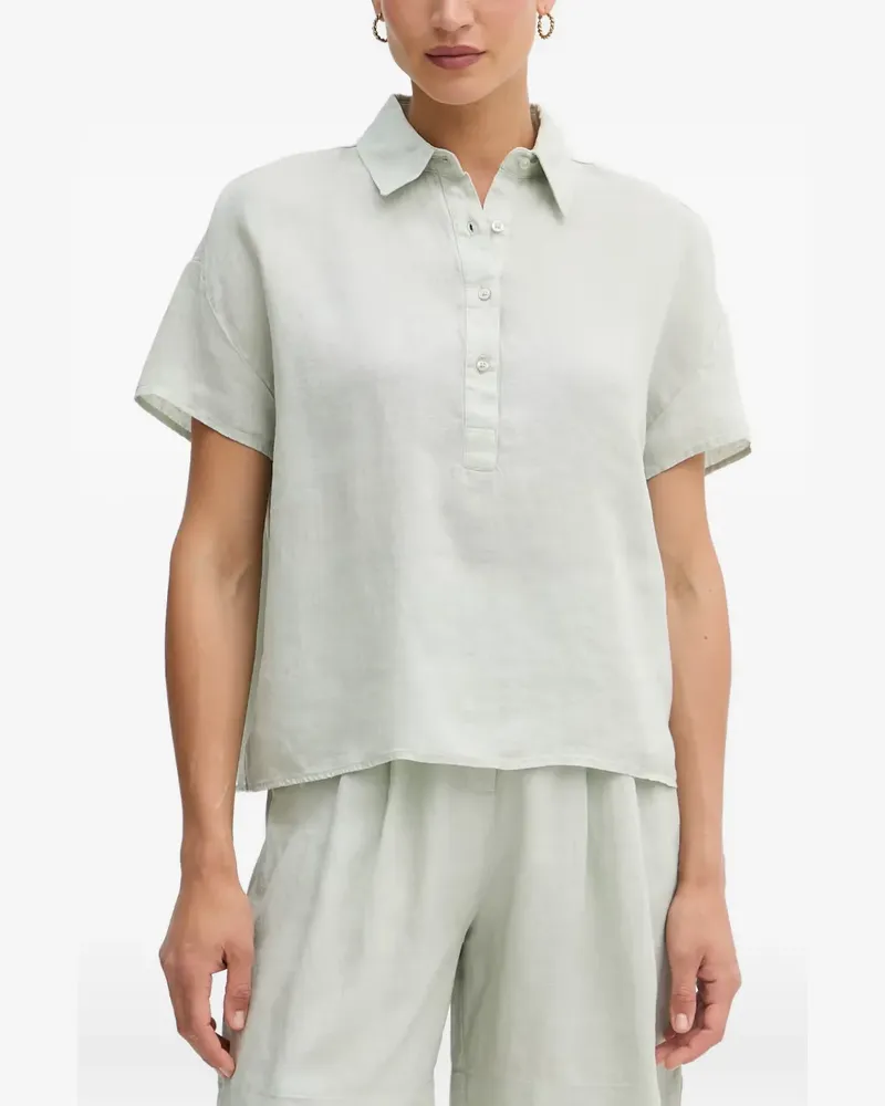 Benetton Kurzärmelige Bluse - Grün Grün