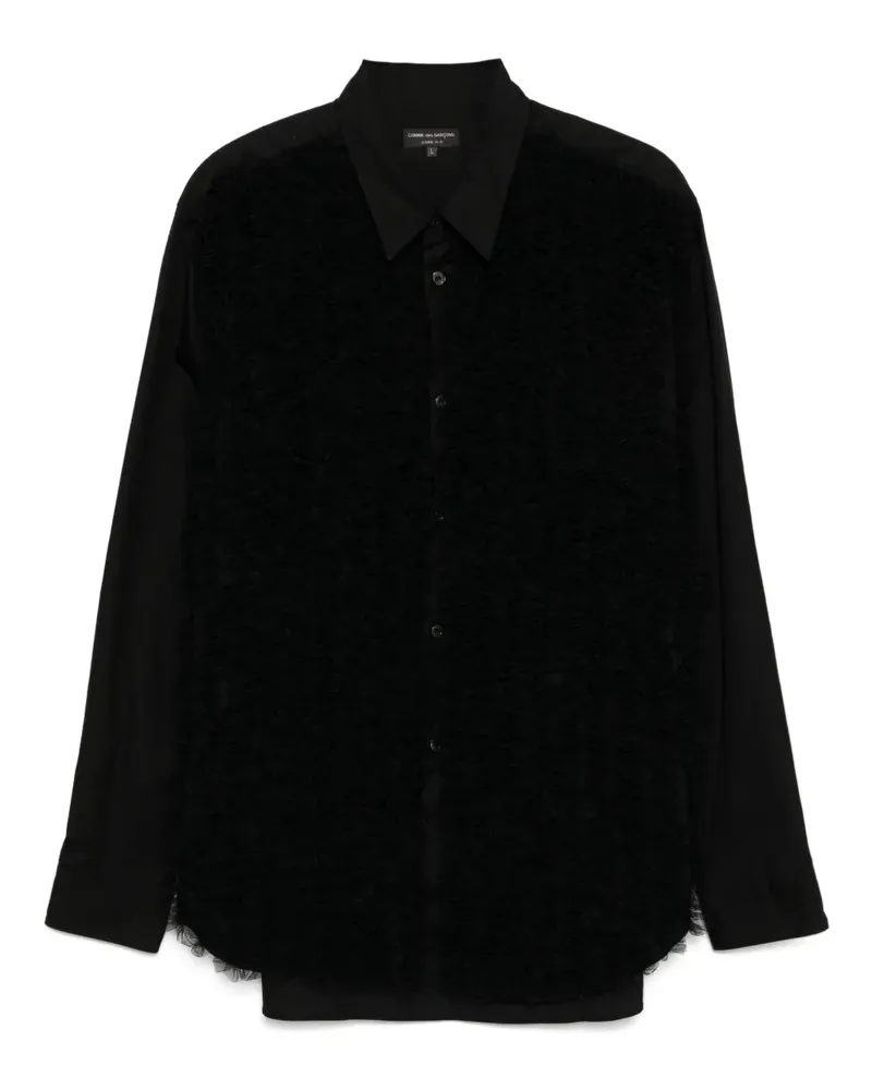Comme des Garçons Hemd mit Pompons - Schwarz Schwarz
