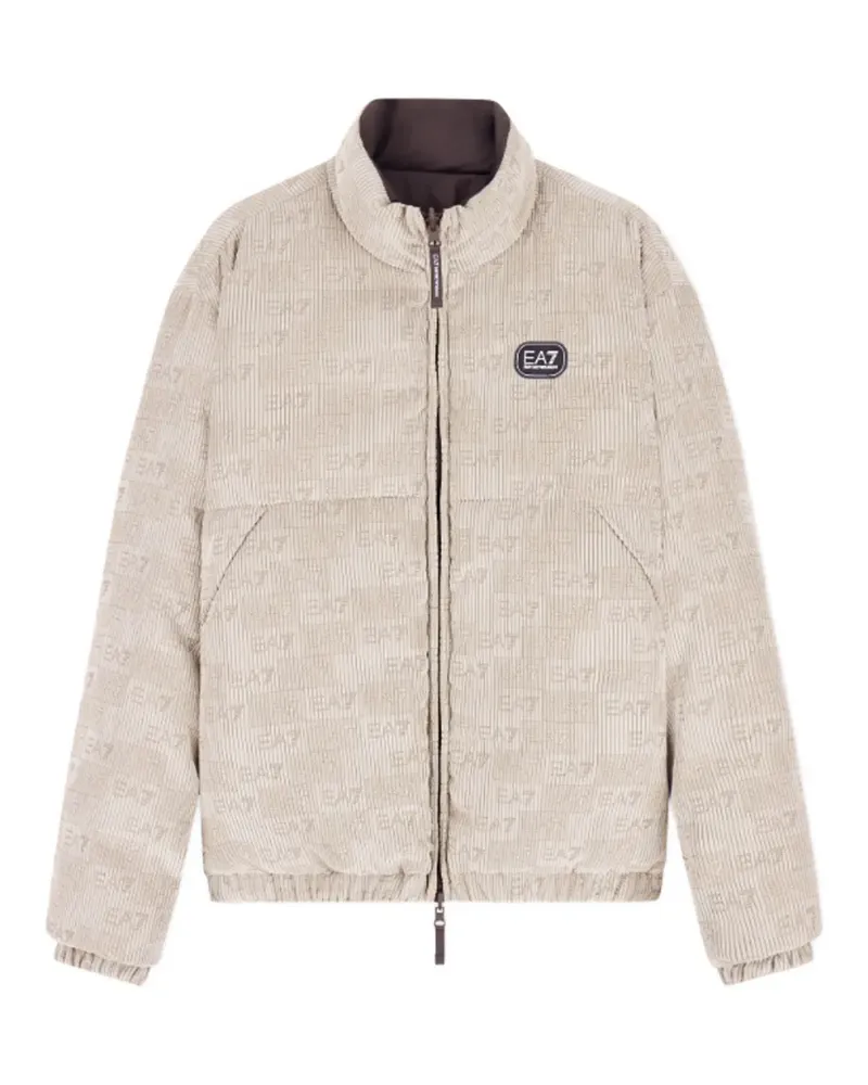 EA7 reversible corduroy-effect jacket - Nude Nude