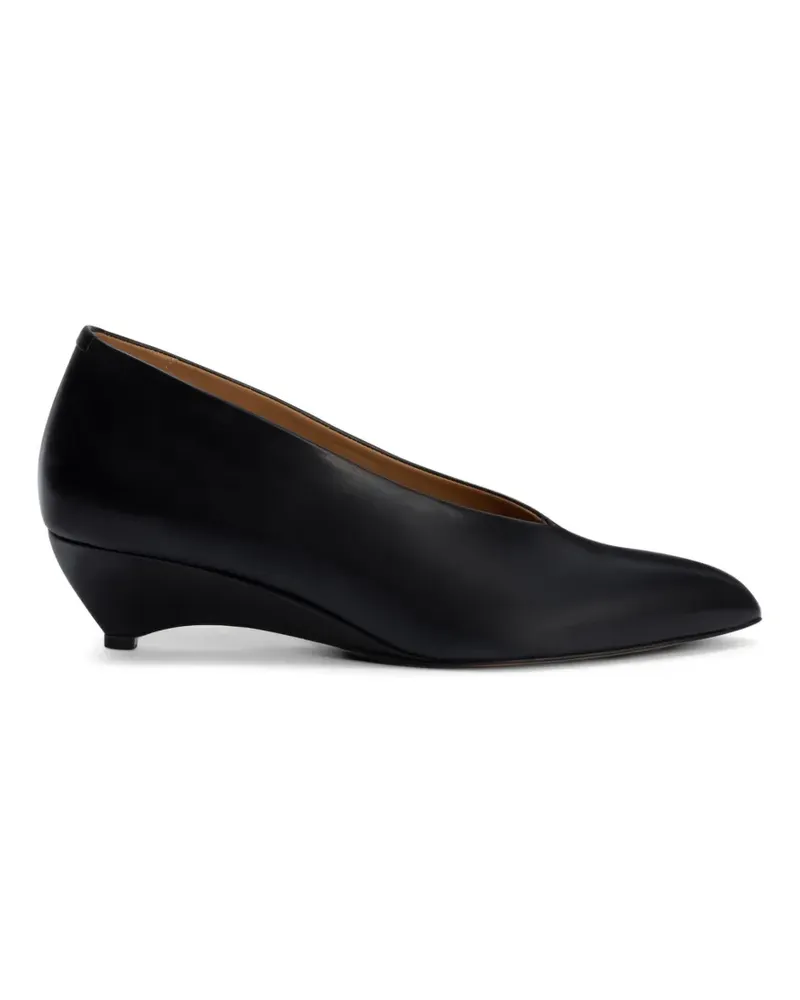 Jil Sander Pumps mit spitzer Kappe - Schwarz Schwarz