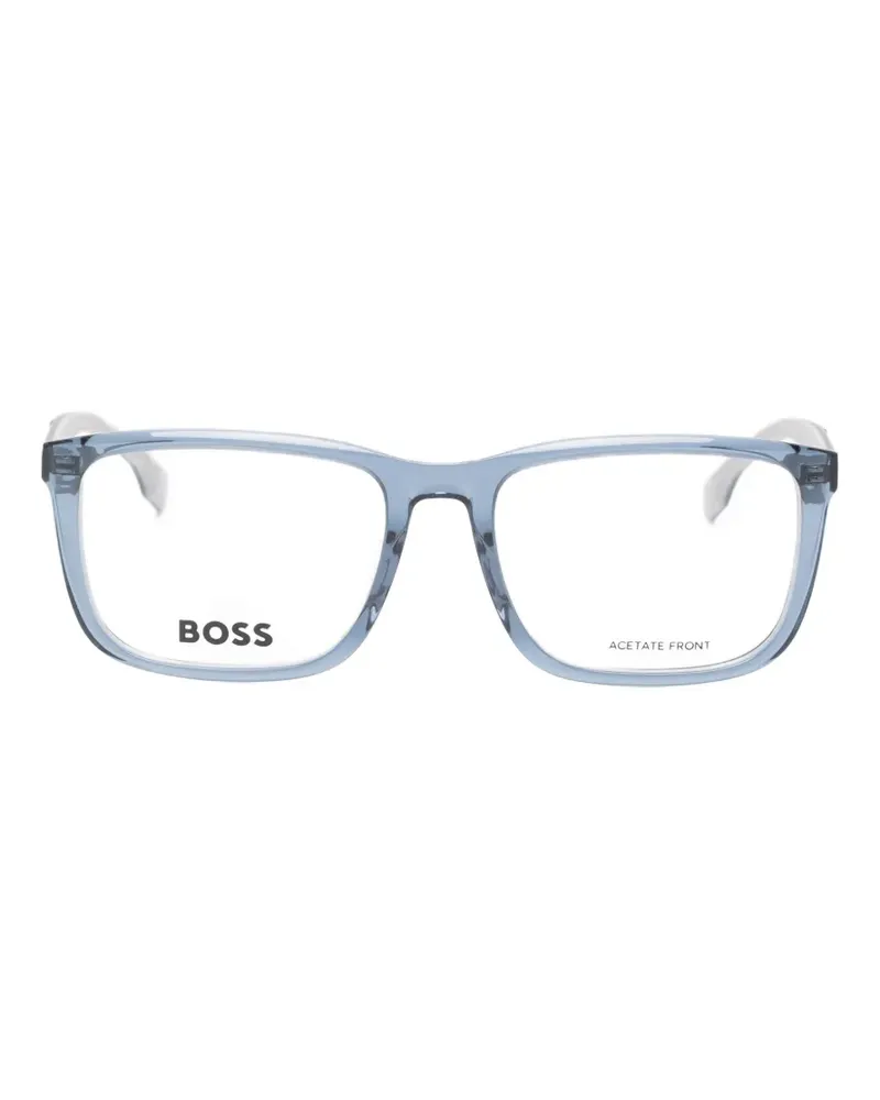 HUGO BOSS rectangle-frame glasses - Blau Blau