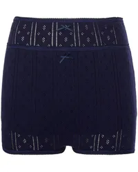 J.W.Anderson Pointelle-Shorts im Layering-Look Blau