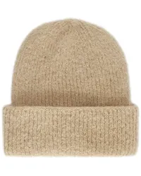 MSGM Beanie mit Umschlag Nude