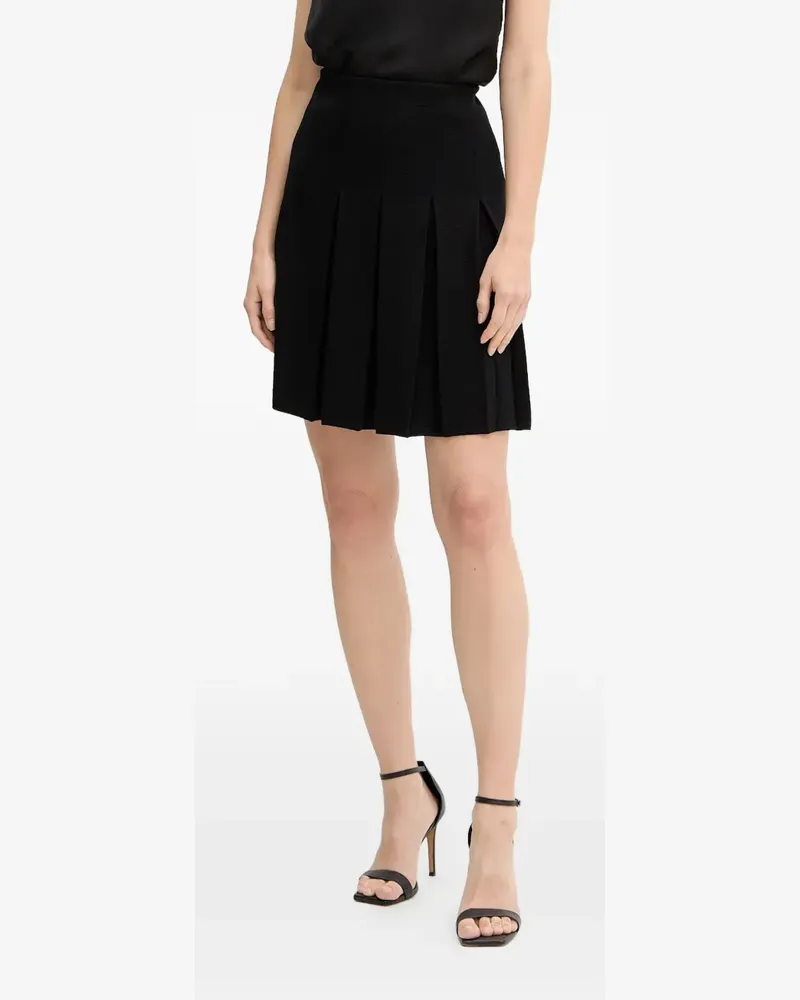 Luisa Spagnoli Marsica pleated mini skirt - Schwarz Schwarz