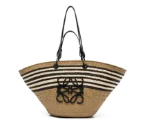 Große Anagram Korbtasche - Grün