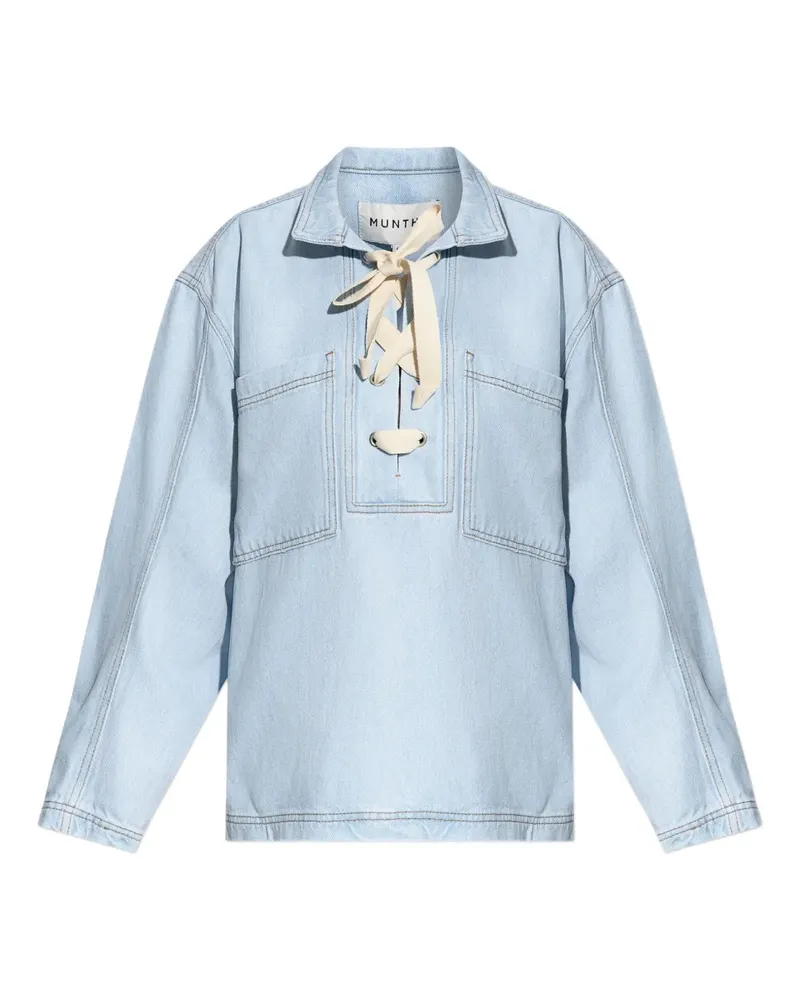 MUNTHE Fuxalima Hemd - Blau Blau