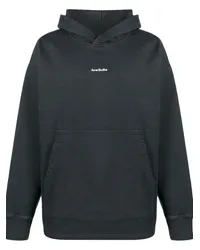 Acne Studios Oversized-Hoodie mit Logo Schwarz