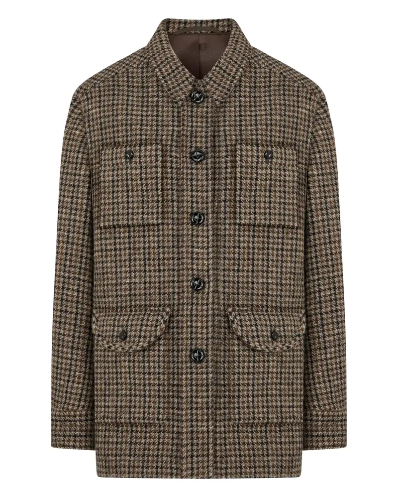Blazé Milano Tayrona Lokai check-pattern jacket - Braun Braun