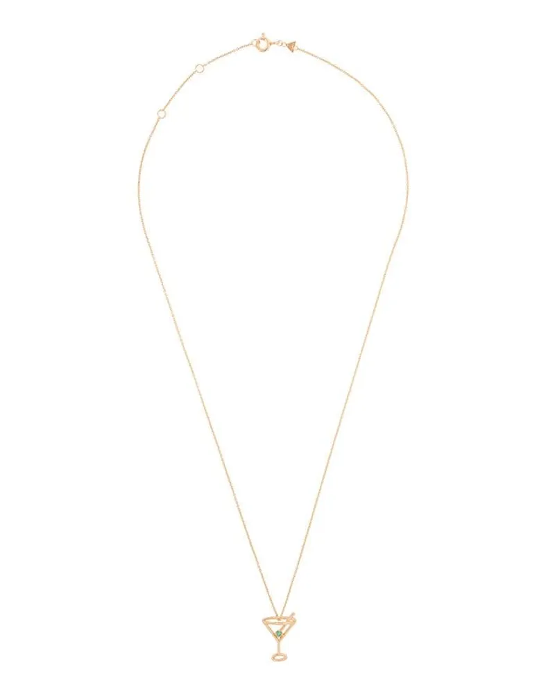 Aliita 9kt Gelbgoldhalskette mit Diamanten Gold