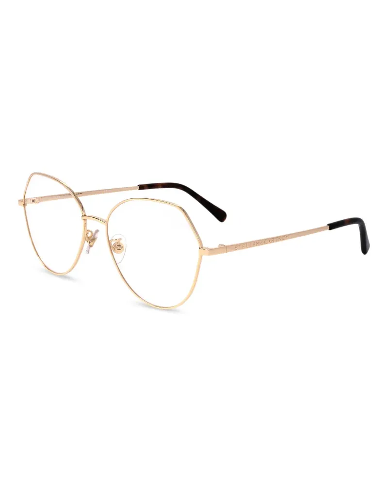 Stella McCartney Brille mit geometrischem Gestell - Gold Gold