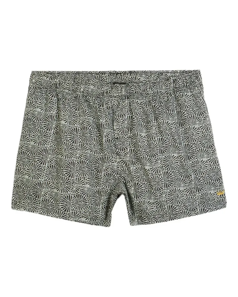 Osklen Badeshorts mit geometrischem Print - Schwarz Schwarz