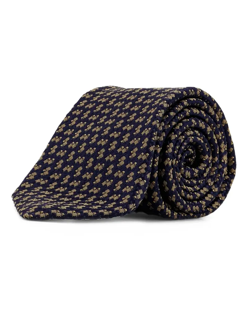 Kiton textured-finish tie - Blau Blau