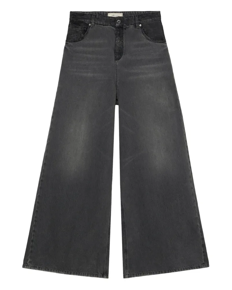 Blumarine Jeans mit weitem Bein - Grau Grau